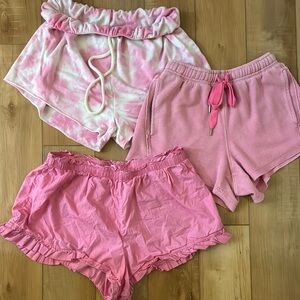 Aerie Women's Pink Shorts Set